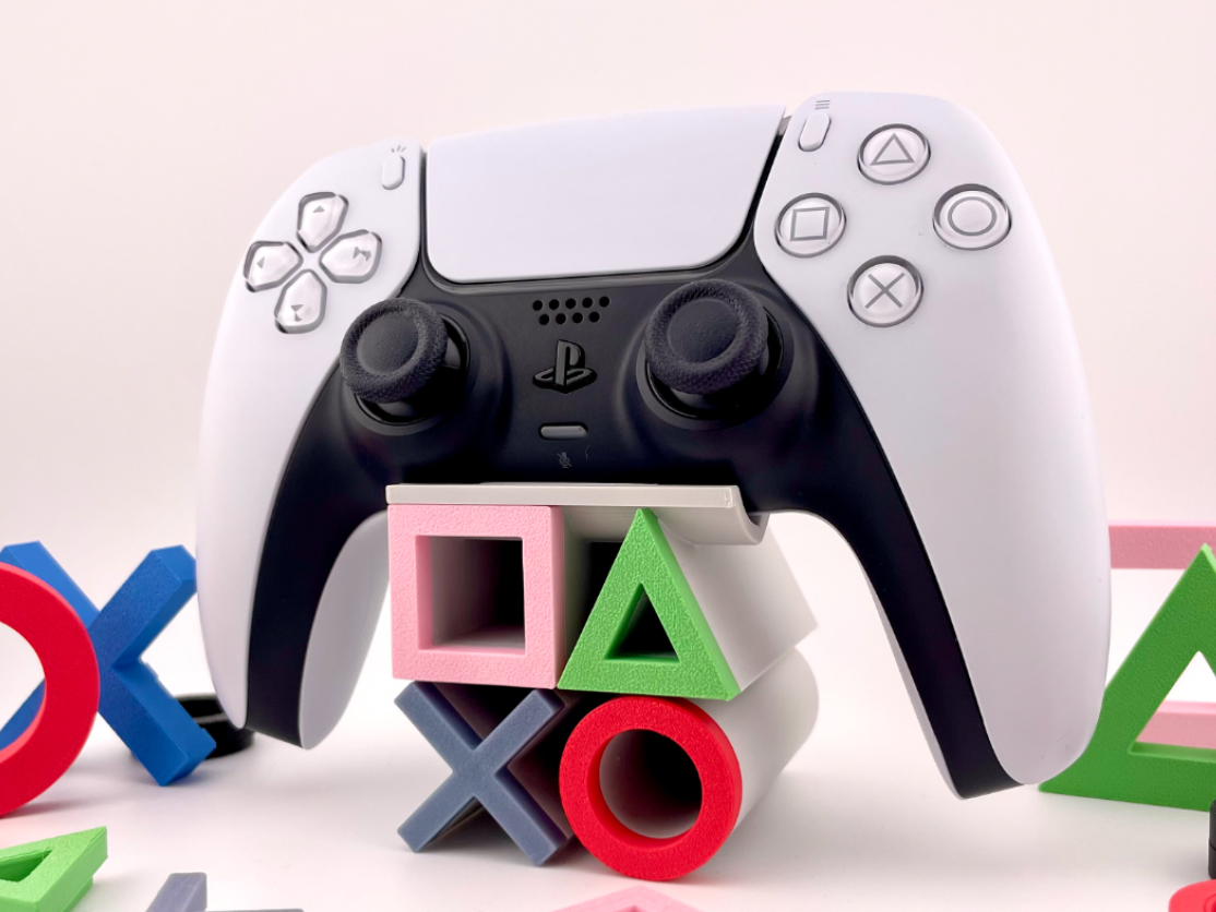 🎮 DualSense (PS5) Controller Stand - Classic Color Icons