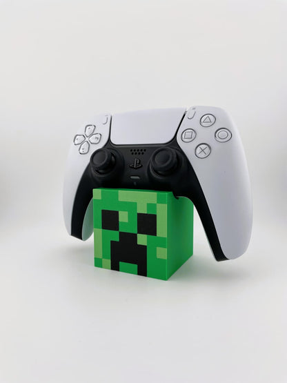 Universal Controller Stand - Minecraft Creeper Theme (Customizable Name Base)