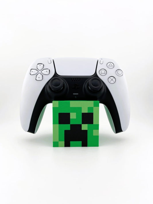 Universal Controller Stand - Minecraft Creeper Theme (Customizable Name Base)