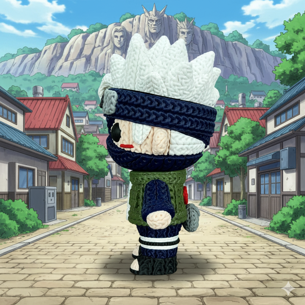 Exclusive 3D Printed Kakashi Hatake (Knitted Texture)